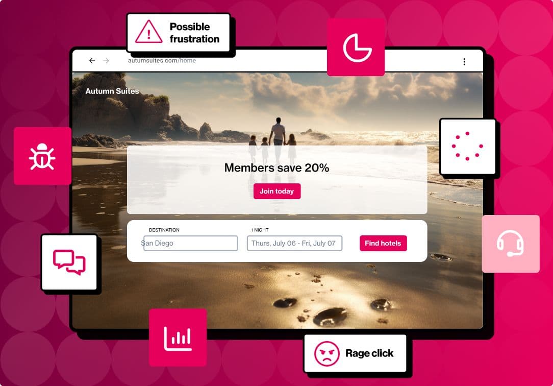 Conversion funnel visualization inside a web analytics tool.
