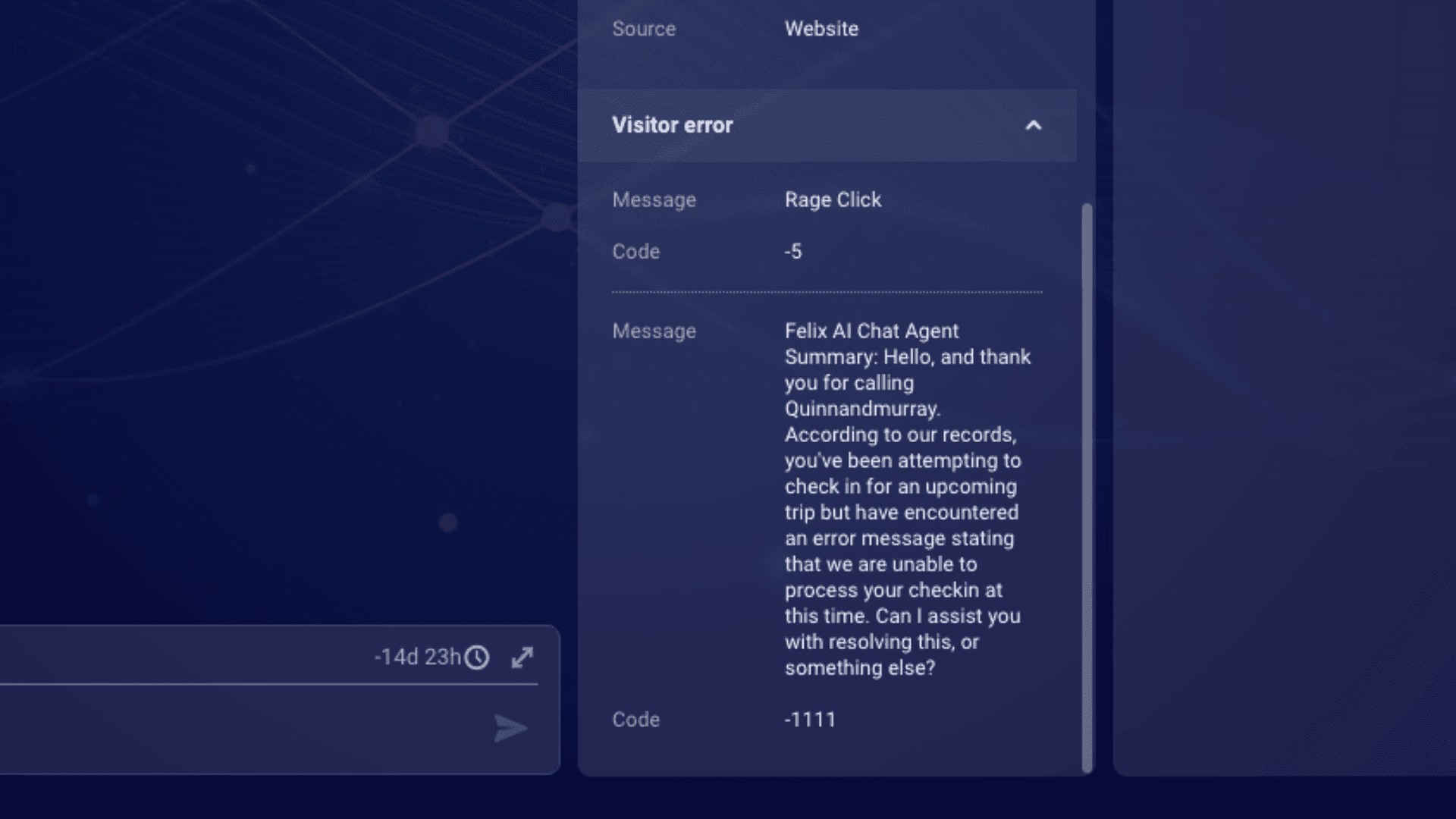 FelixAI identifying friction points and optimization opportunities in user journeys.